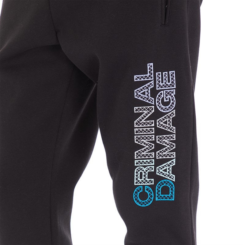 Criminal Damage Mens Manner Joggers Black