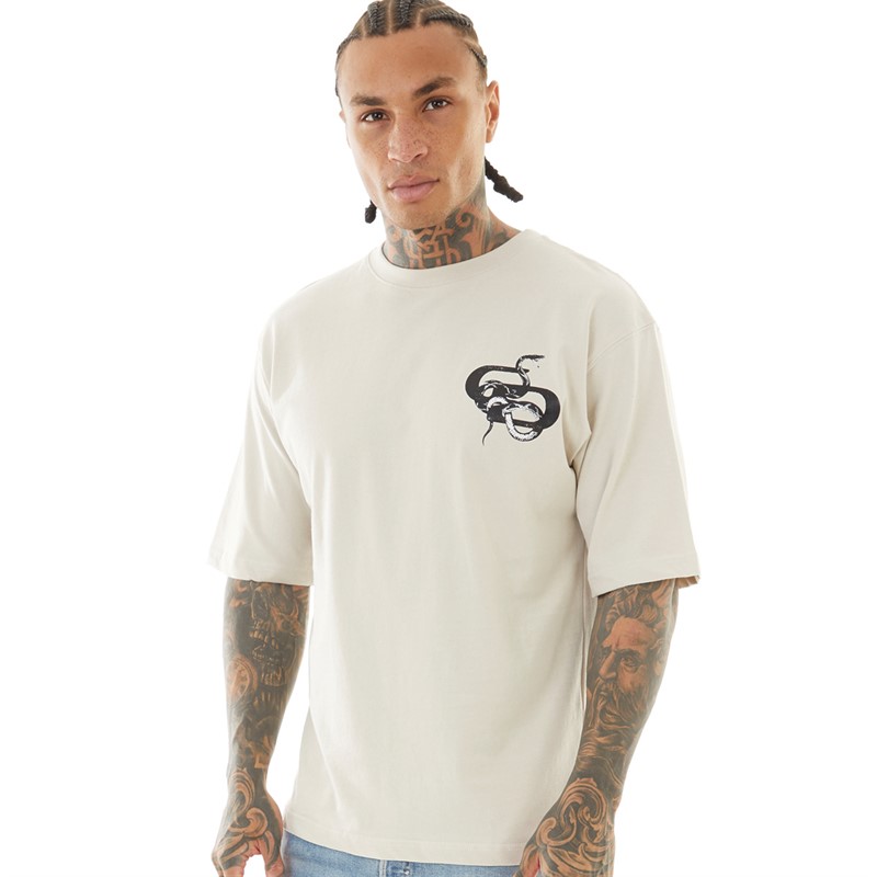 Criminal Damage Mens Venom T-Shirt Sand