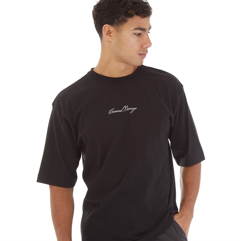 Buy Criminal Damage Mens Cali T-Shirt Black