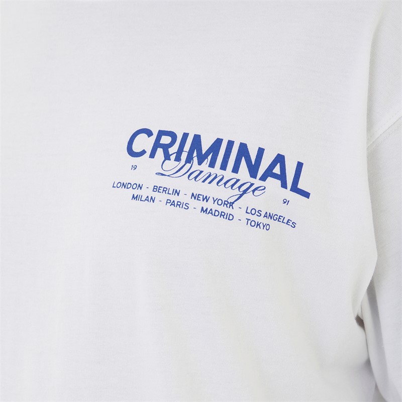 Criminal Damage Mens Next Move T-Shirt White