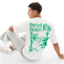 Criminal Damage Mens Out In The Desert T-Shirt Off White