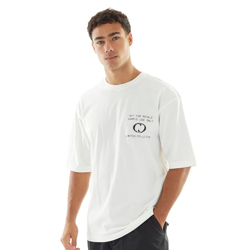 Criminal Damage Mens No Resale T-Shirt Off White