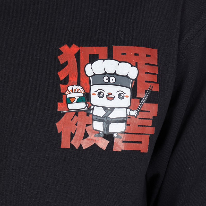 Criminal Damage Mens Sushi Bar T-Shirt Black