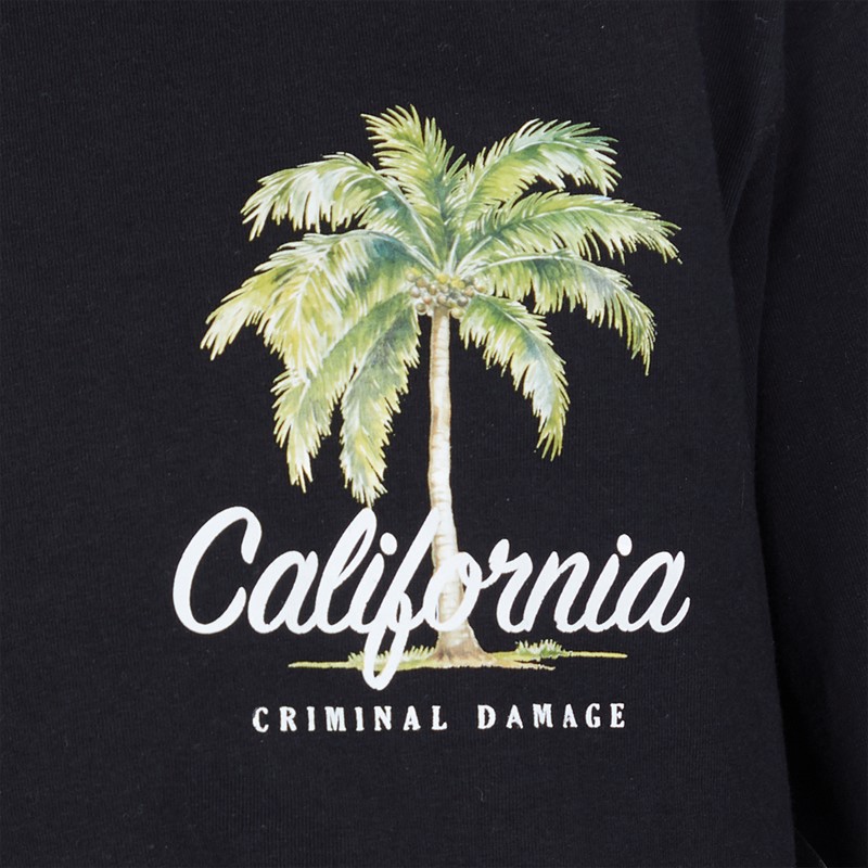 Criminal Damage Mens Venice T-Shirt Black