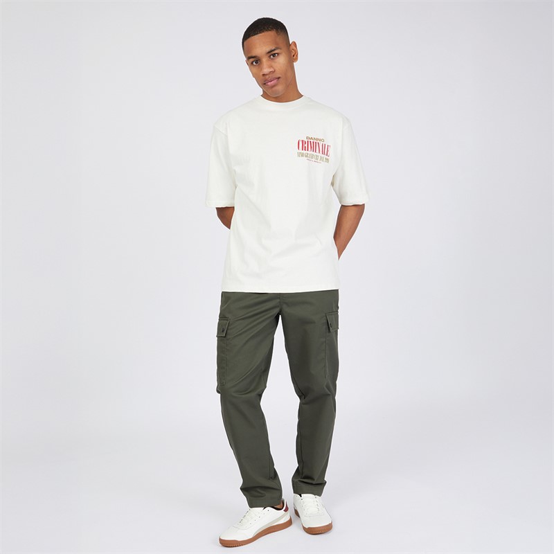 Criminal Damage Mens Vino T-Shirt Off White