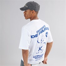 Criminal Damage Mens Croissant T-Shirt Off White