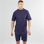 Criminal Damage Mens St Tropez T-Shirt And Shorts Set Navy