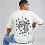 Criminal Damage Mens Dragon Star T-Shirt Off White