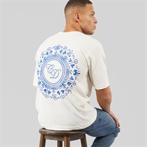 Criminal Damage Mens Mosaic T-Shirt Off White