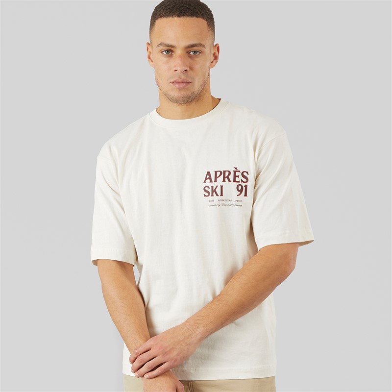 Criminal Damage Mens Apres T-Shirt Off White
