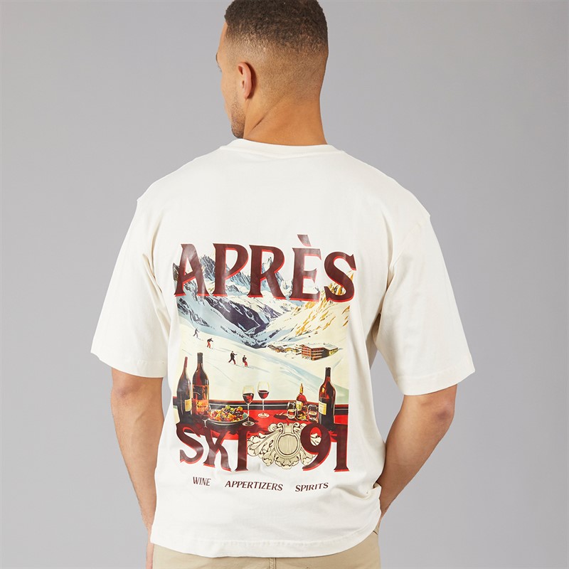 Criminal Damage Mens Apres T-Shirt Off White