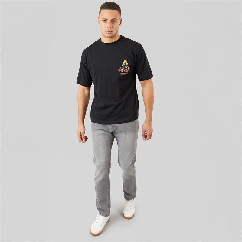 Criminal Damage Mens Pool Triangle T-Shirt Black