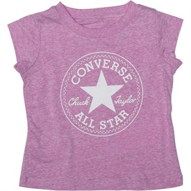 Converse Baby Meisjes Chuck Patch T Shirt Gemeleerd Paars converse kopen in de aanbieding Converse Baby Meisjes Chuck Patch T Shirt Gemeleerd Paars converse kopen in de aanbieding