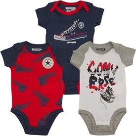 Converse Baby Jongens Chuck Drei Pack Romper Marineblauw converse kopen in de aanbieding Converse Baby Jongens Chuck Drei Pack Romper Marineblauw converse kopen in de aanbieding