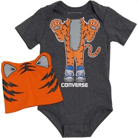 Converse Baby Jongens Creature Creeper Body En Hoedenset Gemeleerd Antraciet converse kopen in de aanbieding Converse Baby Jongens Creature Creeper Body En Hoedenset Gemeleerd Antraciet converse kopen in de aanbieding