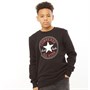 Converse Junior Chuck Patch Crew Sweatshirt Schwarz