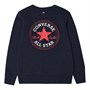 Converse Junior Chuck Patch Crew Sweater Donker Marineblauw