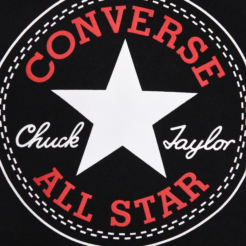 Converse Junior Boys Fleece Chuck Patch Hoodie Black