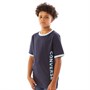 Converse Junior Vintage Logo Ringer T-Shirt Navy