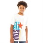 Converse Drenge All Star Stacked T-Shirt Hvid