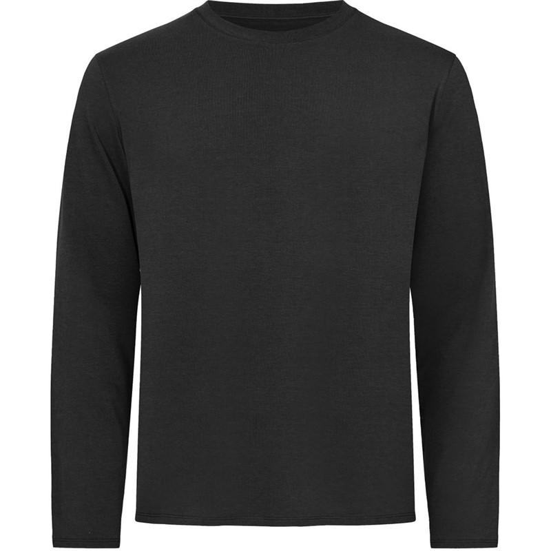 Resteröds Heren Bamboo T-shirts met lange mouwen Zwart