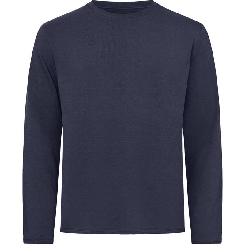 Resteröds Herre T-shirts med lange ærmer Marineblå