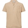 Resteröds Herren Resort Hemd mit kurzem Arm Beige