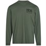 Resteröds Męskie 1935 GOTS T-Shirty z Długim Rękawem Zielony