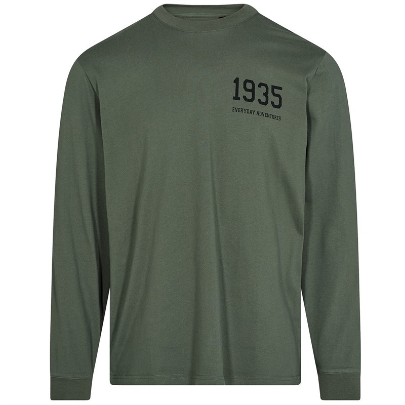 Resteröds Herren Langarm T-Shirt Grün 1935 GOTS