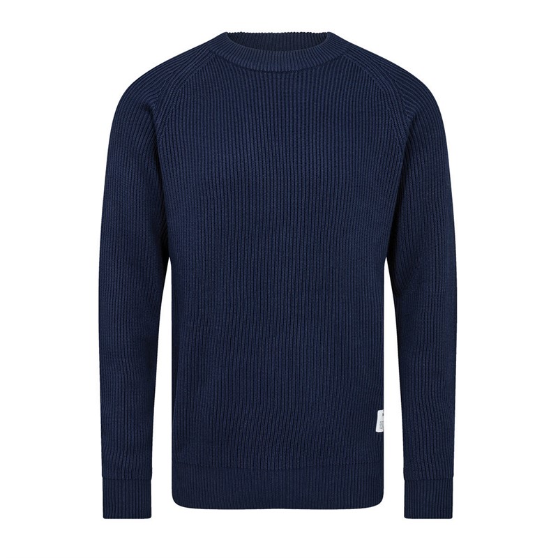 Resteröds Herren Strickpullover Marineblau