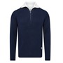 Resteröds Pullover zippé en maille Marine homme