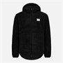 Resteröds Herren Fleece Kapuzenpullover Jacke Schwarz