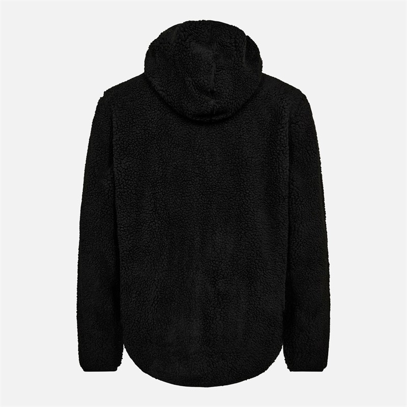 Resteröds Herren Fleece Kapuzenpullover Jacke Schwarz