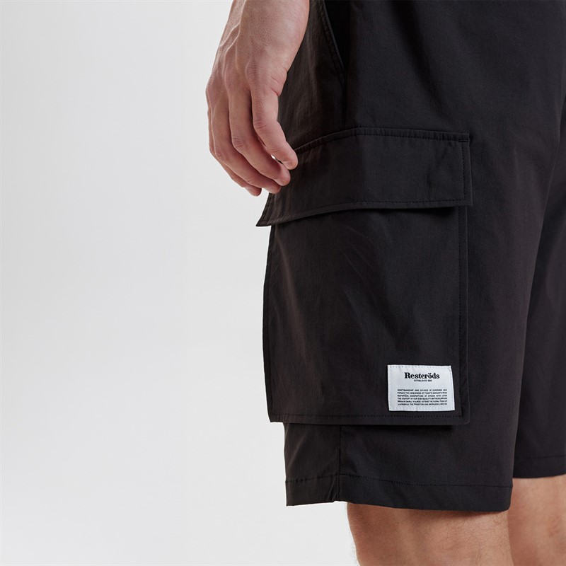 Resteröds Shorts cargo Homme Noir