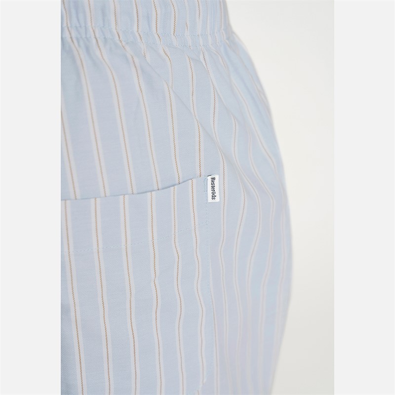 Resteröds Herren Sandman Von Hose Pyjama Hosen Blau