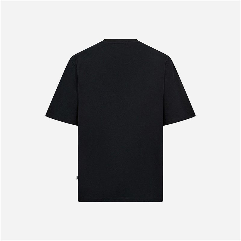 Resteröds Herre Tas Brystprint T Shirt Sort