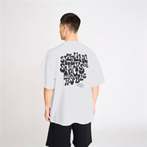 Resteröds Herre Tas Print T-shirt Hvid