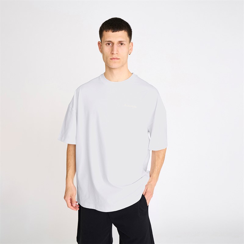 Resteröds Herre Tas Print T-shirt Hvid
