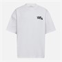Resteröds Herre Tas Brystprint T Shirt Hvid