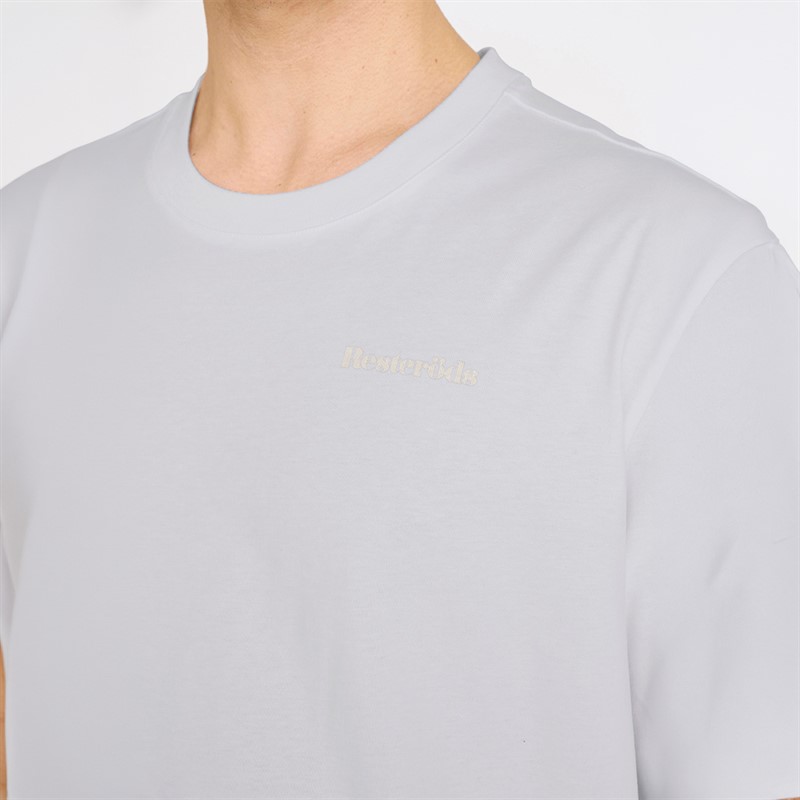 Resteröds Herre Tas Print T-shirt Hvid