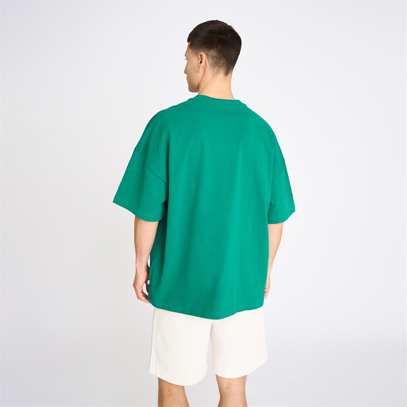 Resteröds Herre Tas Brystprint T Shirt Grøn