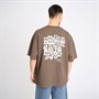 Resteröds Herre Tas Print T-shirt Brun