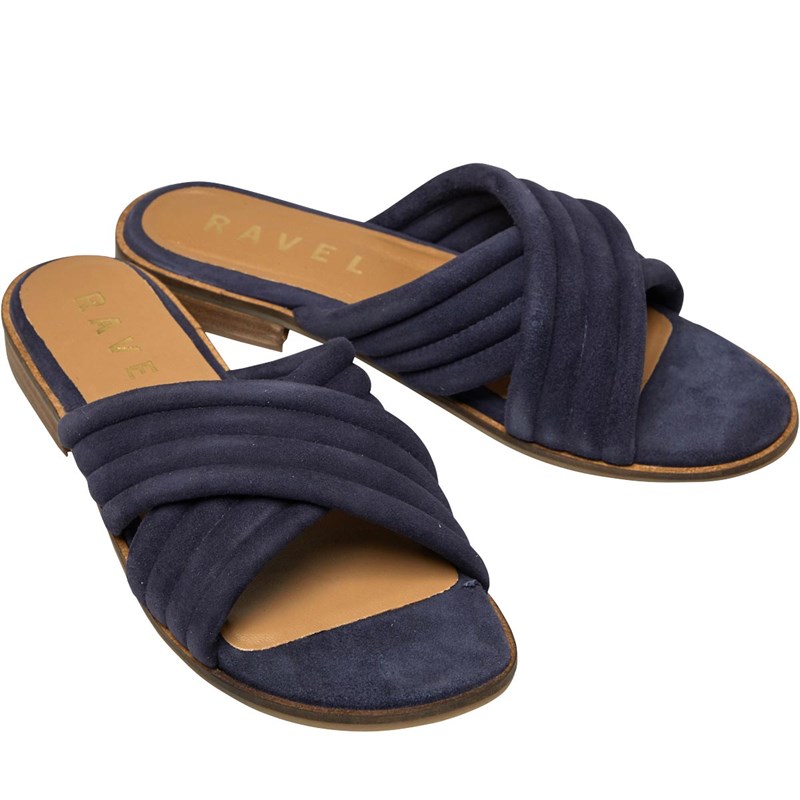 sandales femme bleu marine
