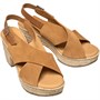 Ravel Womens Yuna Suede Peep-Toe Sandals Tan
