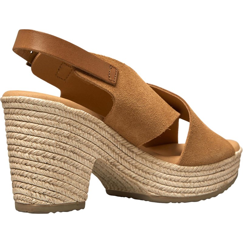 tan peep toe sandals