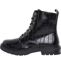 Ravel Womens Zelda Boots Black Croc