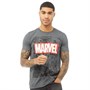 Marvel Tee-Shirt Mono Comic Homme Anthracite Chiné