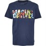 Marvel Jungen Logo Characters T-Shirts Navy