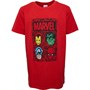 Marvel Boys Comics Hero Faces T-Shirt Red