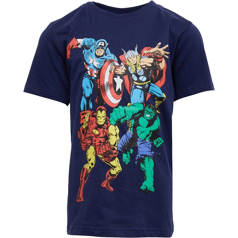 Marvel Jongens Comics Classic Characters T-shirts Marineblauw
